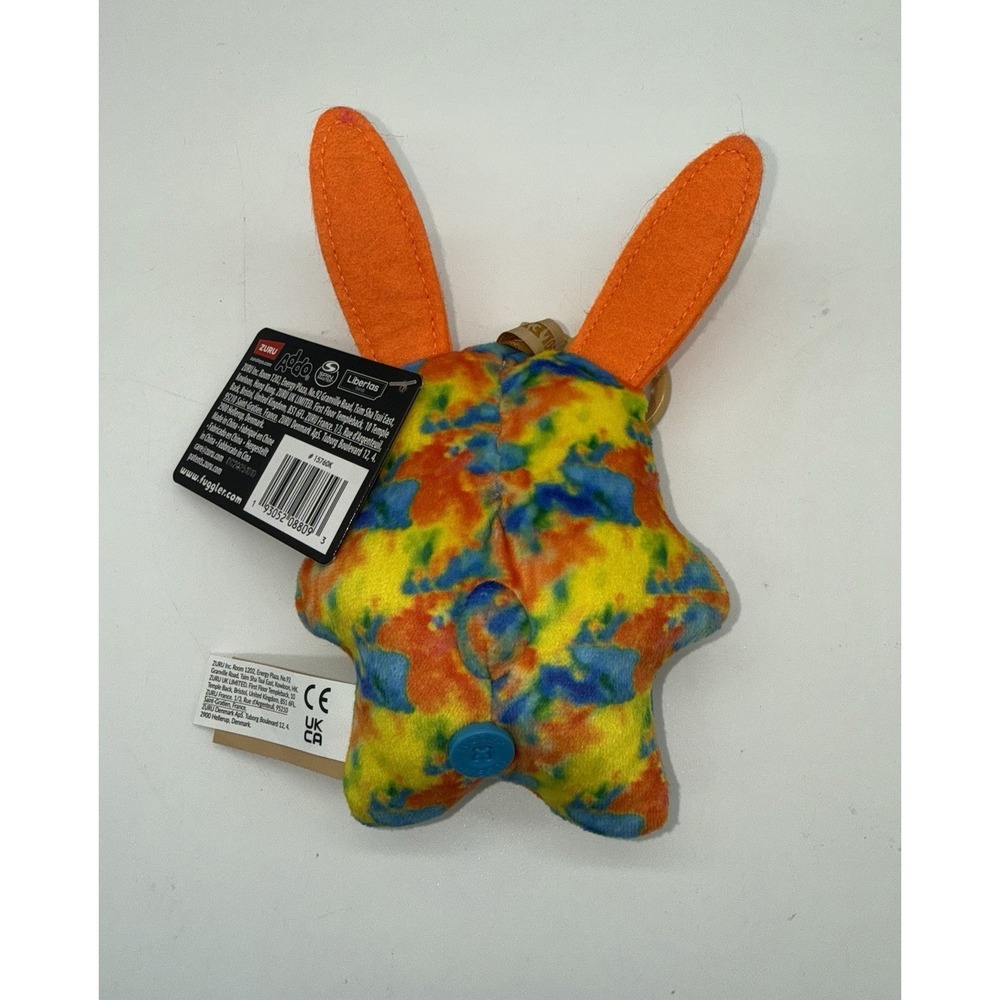 FUGGLER Keyring Plush Keychain Funny Ugly Monster New Collectible‎ BLUE BUTTON